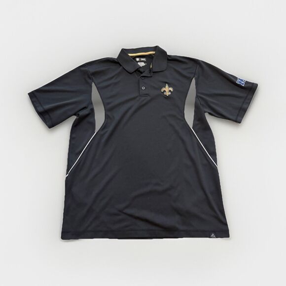 NFL Other - NFL Team Apparel New Orleans Saints NFL Football Polo Shirt Black/Gold - L